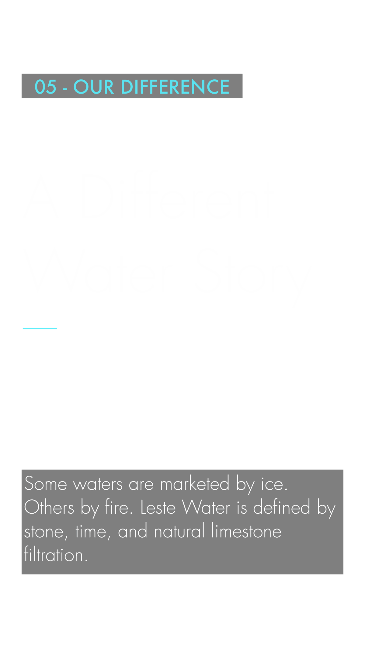 A Different Water Story